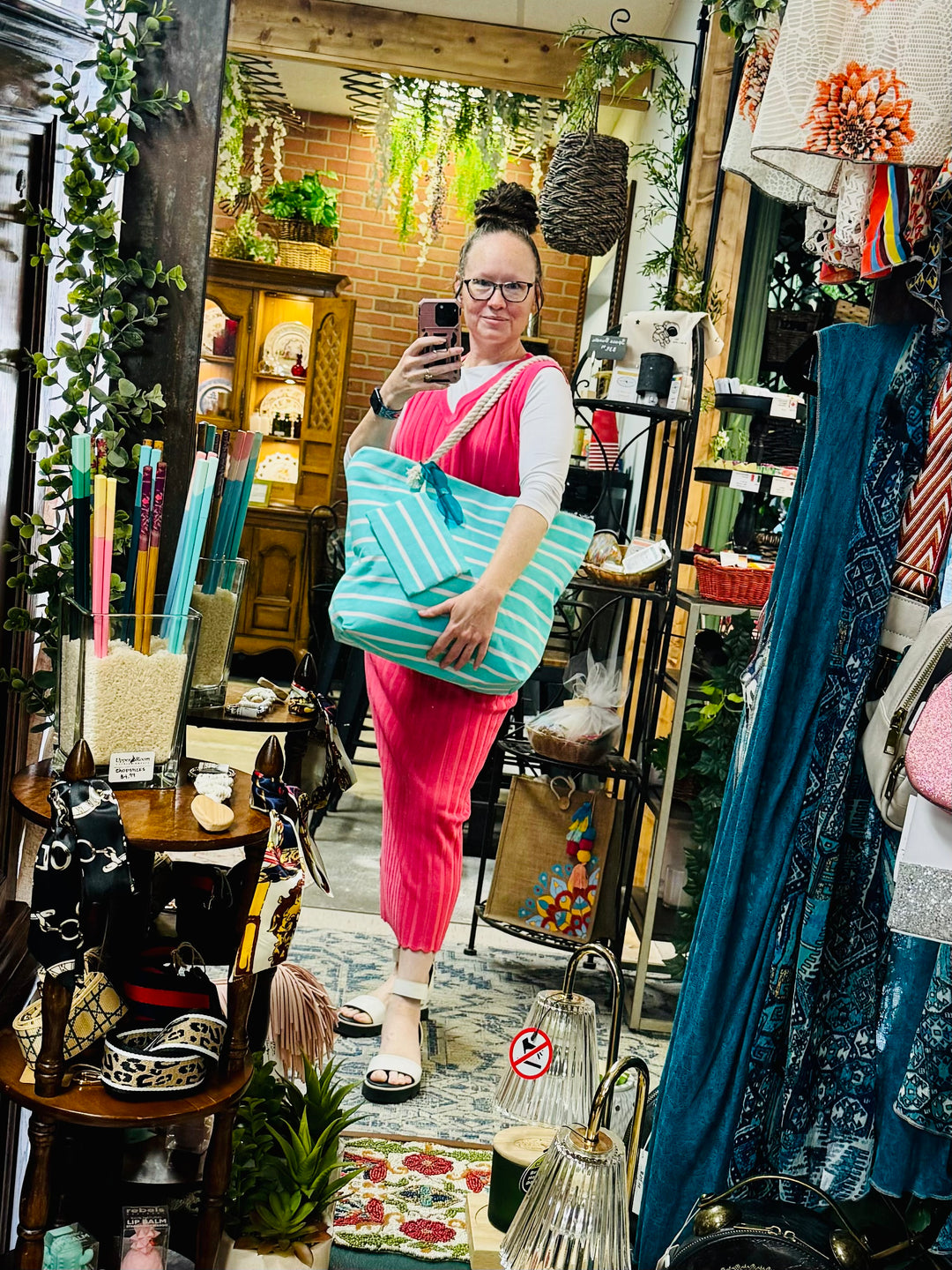Beach Tote with Rope Straps