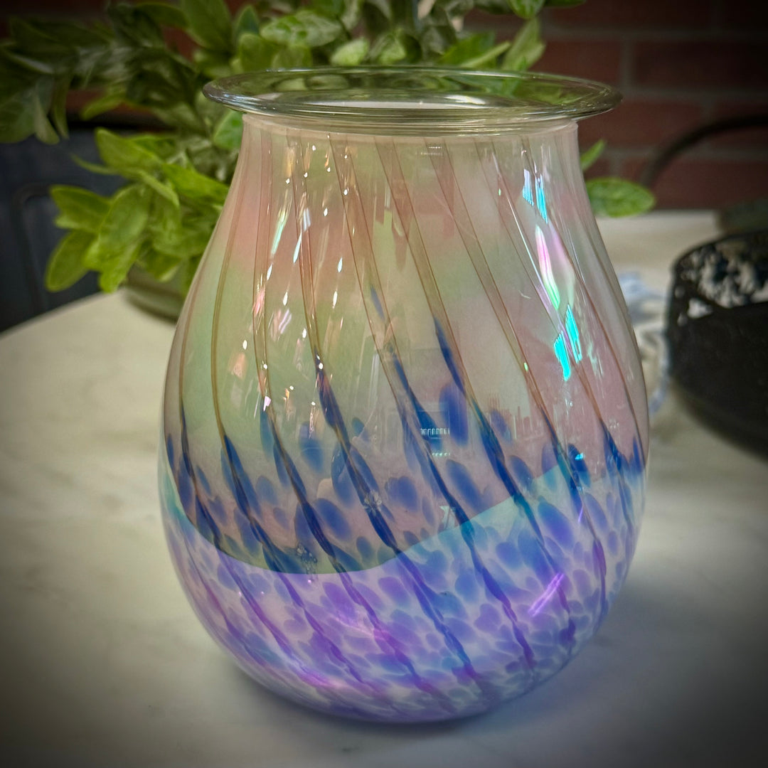 Electric Wax Melter: Painted Glass