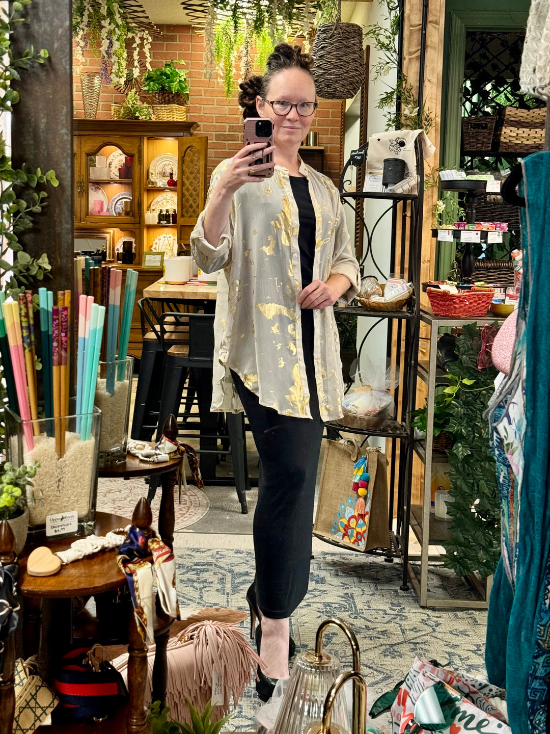 Golden Glimmer Blouse