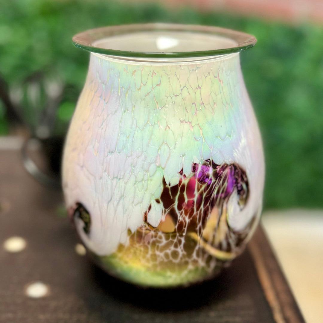 Electric Wax Melter: Painted Glass