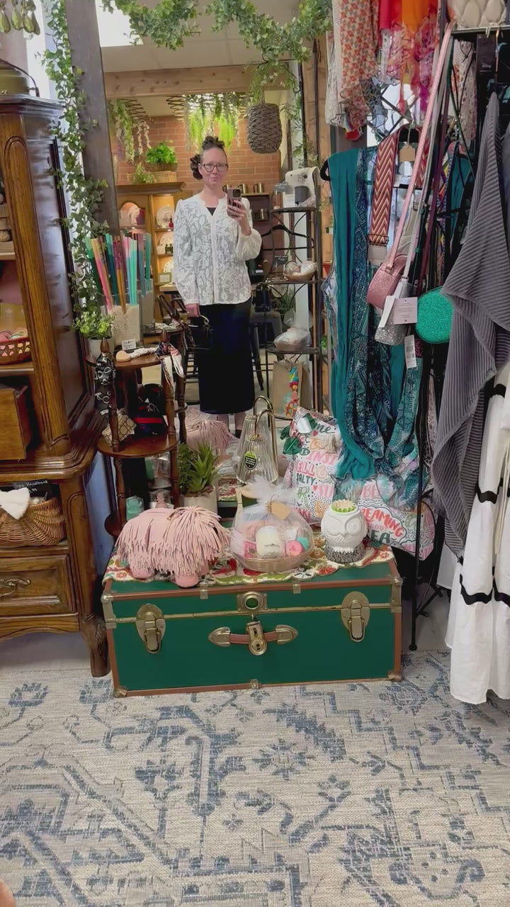 French Jacquard Blouse