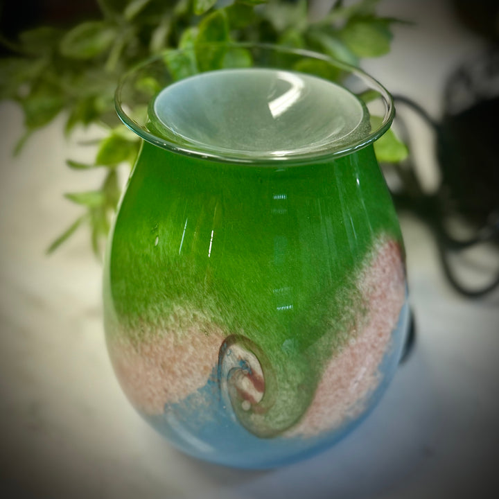 Electric Wax Melter: Painted Glass