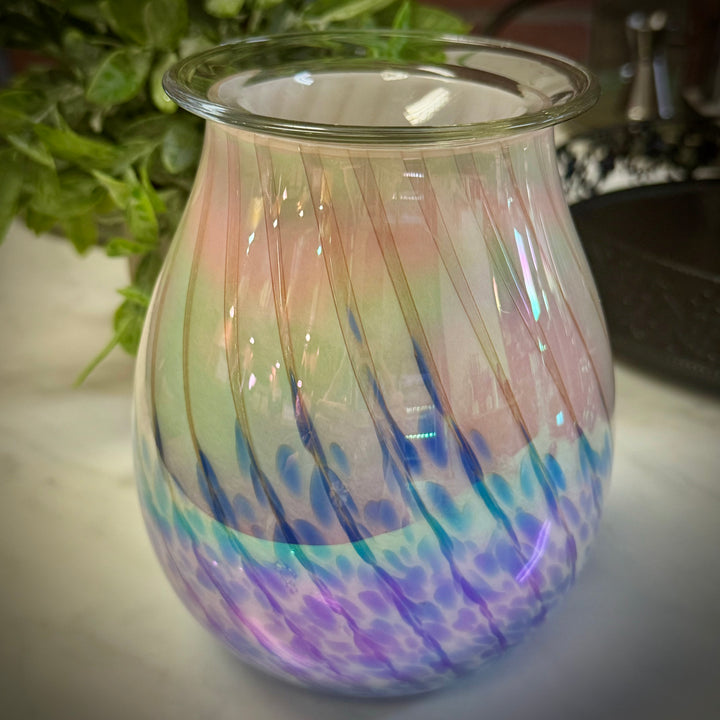 Electric Wax Melter: Painted Glass