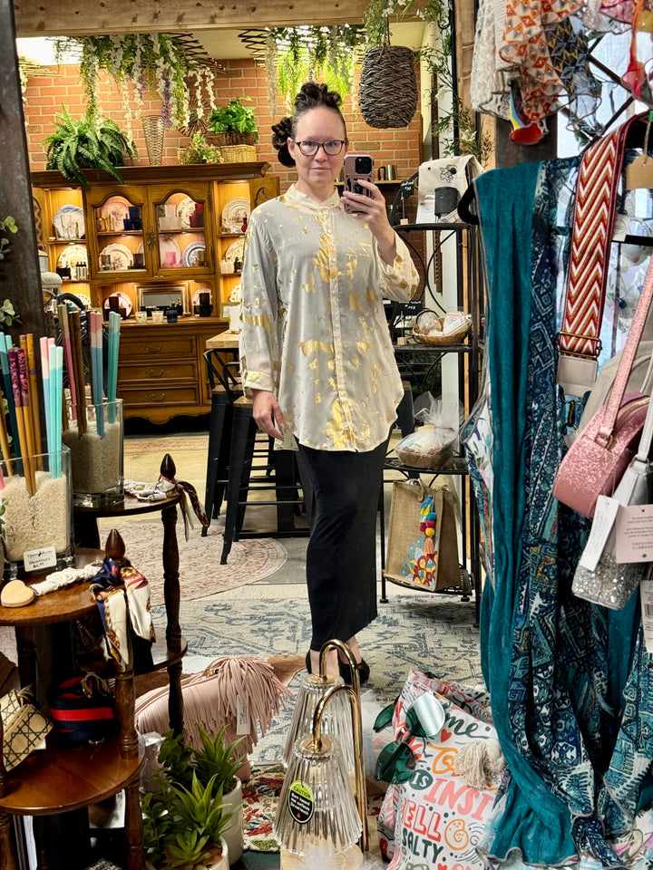 Golden Glimmer Blouse